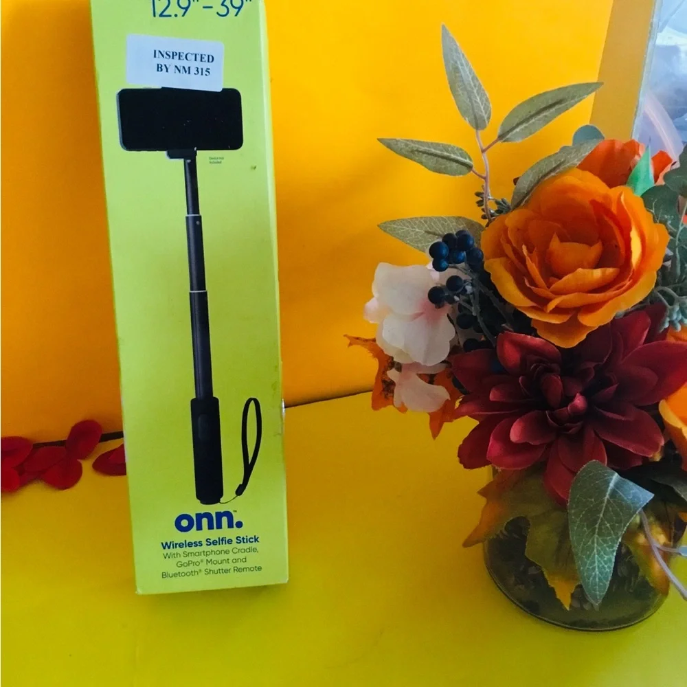 Onn Wireless Selfie Stick with Bluetooth Remote